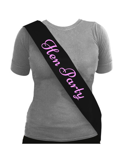 Picture of SASH BLACK HEN PARTY